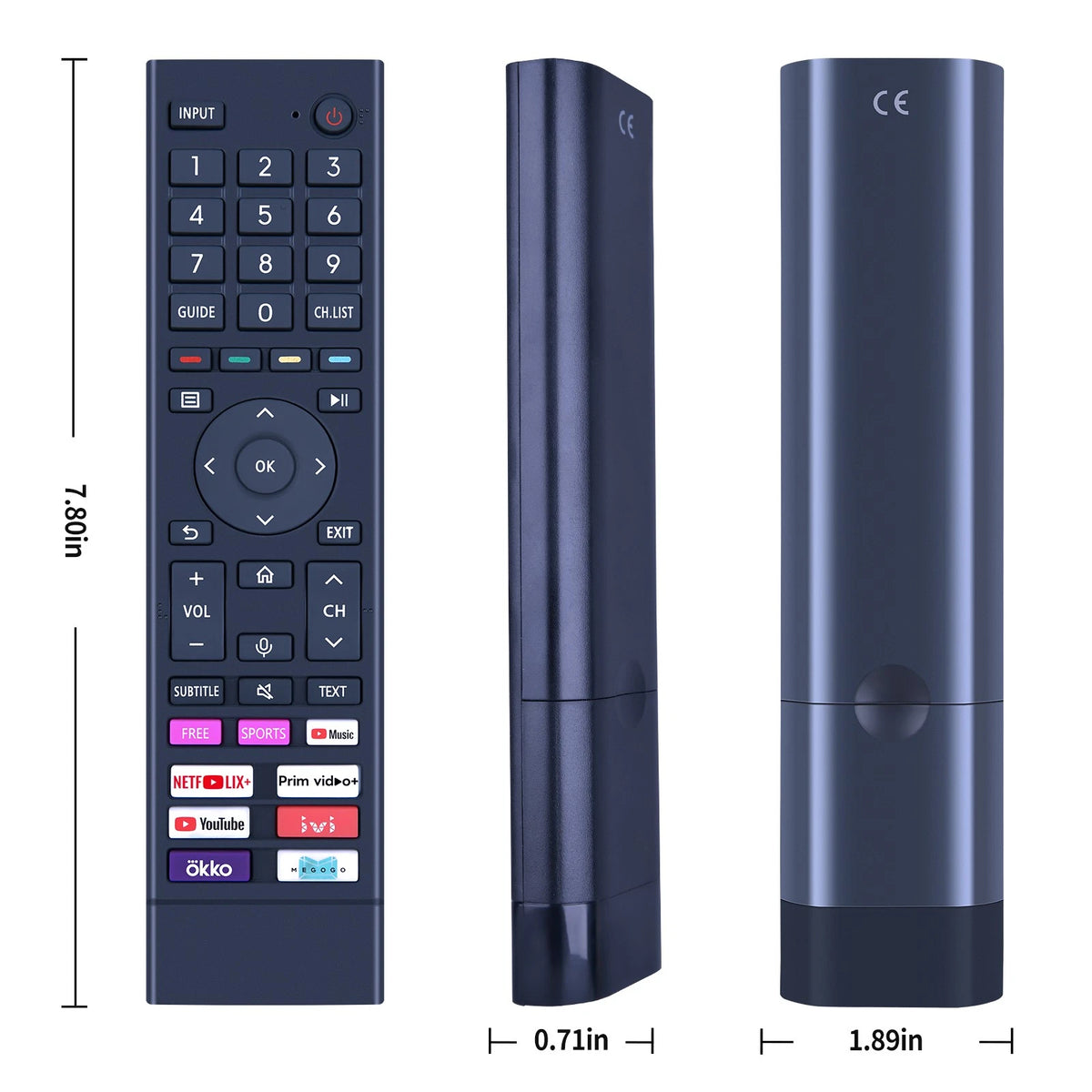 ERF3E80H Replacement Remote Control For Hisense Smart TV