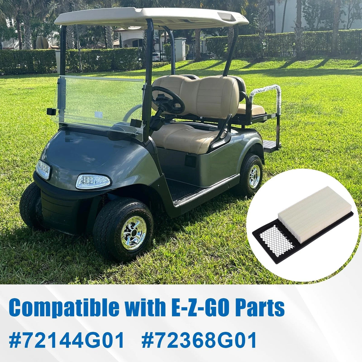 72368G01 Golf Cart Air Filter Compatible with EZGO Medalist TXT