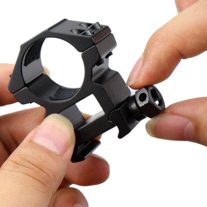 Modkin 1 Inch Scope Rings Set of 4, 2 Pieces High Profile One Size, Black