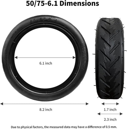50/75-6.1 Scooter Tire Replacement 8.5 Inch Tube for Gotrax gxl 8.5x2