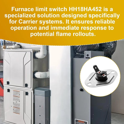 Flame Rollout Switch HH18HA452 for Carrier, Furnace Limit Bryant,...