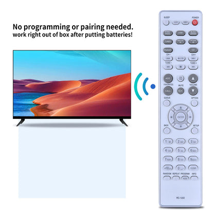 RC-1222 Remote Control For Denon Hi-Fi All-in-One Network CD Receiver RCD-N10
