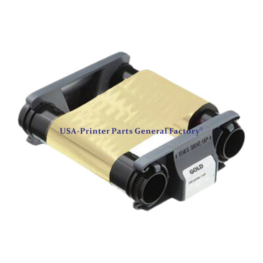 Color Ribbon Gold Fits For Evolis Badgy100 Badgy200 Card Printer 500 Prints