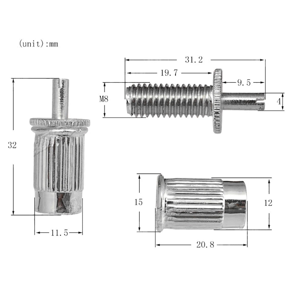 Sliver 6-in-1 Roller Bridge Tremolo Saddles For LP EPI Electric Guitar Parts