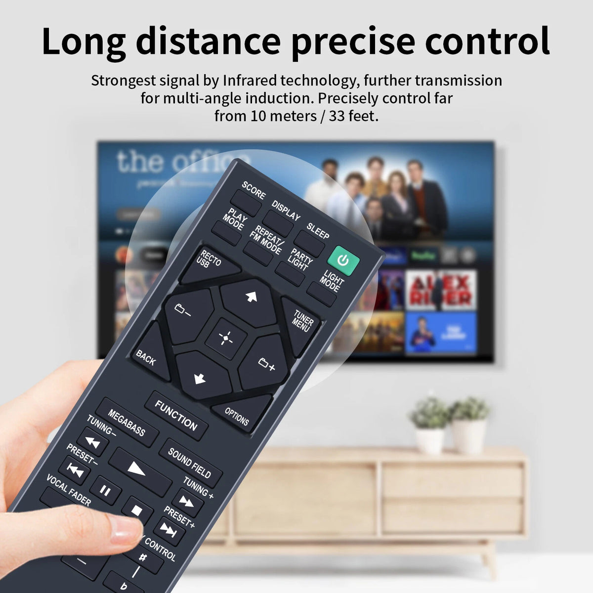 RMT-AM330U Remote Control For Sony Audio System MHC-V11 MHC-V13 MHC-M20