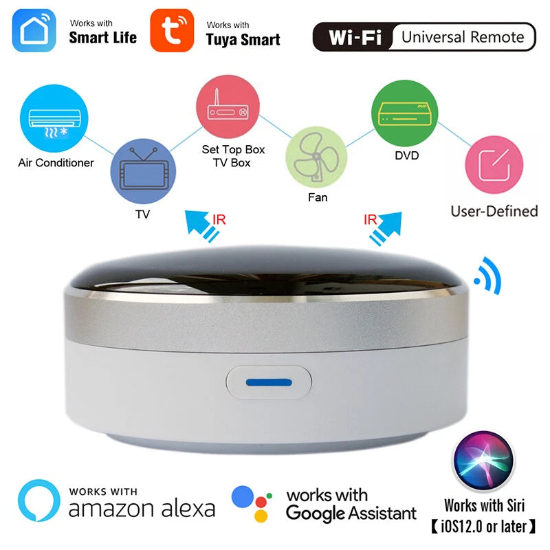 Universal Smart WiFi IR Remote Control for Tuya APP Smart Life Alexa Google Home