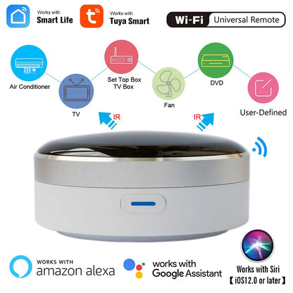 Universal Smart WiFi IR Remote Control for Tuya APP Smart Life Alexa Google Home
