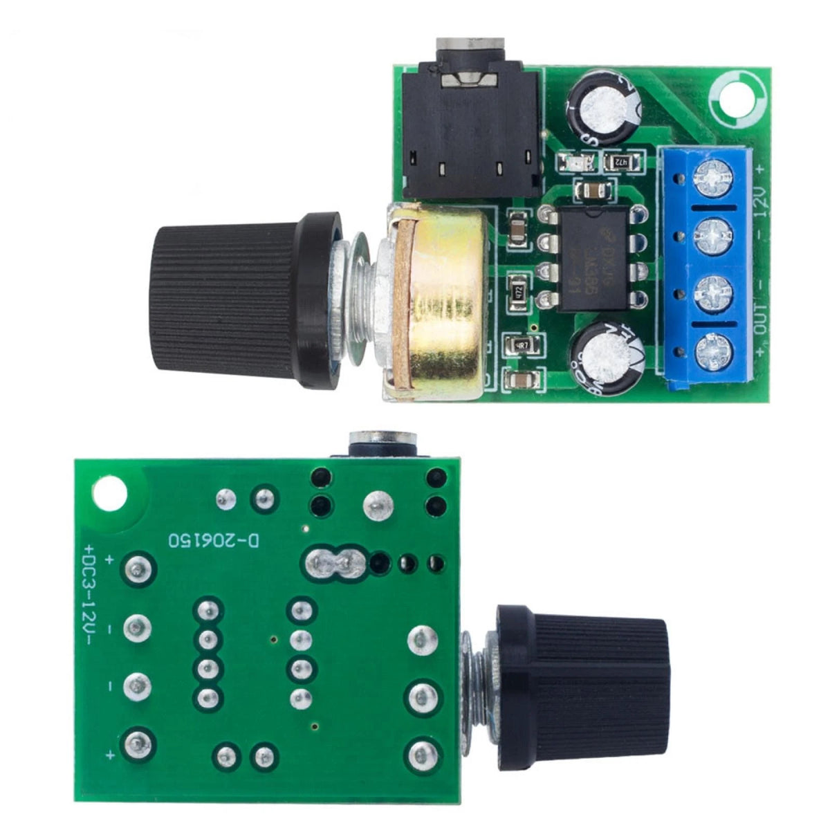 2* Adjustable Volume LM386 Mini Audio Power Amplifier Board DC3~12V Module D
