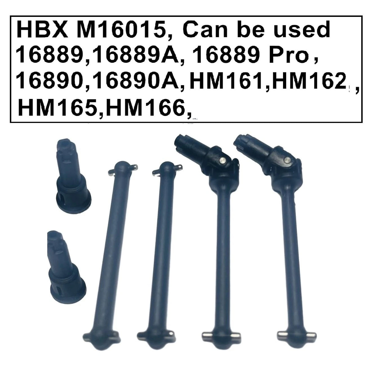 ZDingTech M16015 RC Front Rear Drive Shaft Dogbone Parts for 1/16,