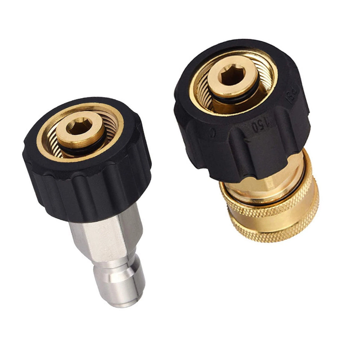 Pressure Washer Hose Adapter convert 3/8" threads to quick release fittings