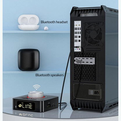 Bluetooth 5.0 Receiver Wireless 3.5mm Jack AUX TF Card RCA Audio Stereo Adapter