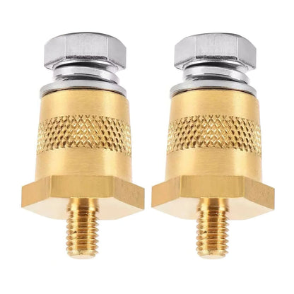 1 Pair Battery Pole Adapter Brass Battery Terminal Connector M6 Thread Install