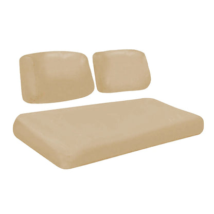 For Club Car DS 1982-2000.5 Golf Carts Brown Tan Leather Front Seat Covers