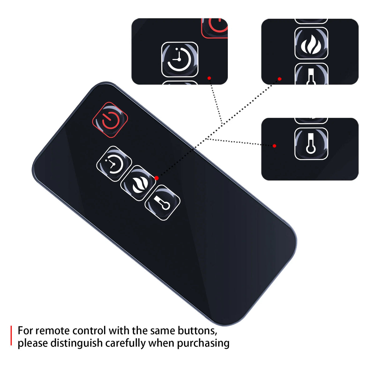 Remote Control For Pleasant Hearth Fireplace Stove Heater Jy-3b EF33510AS-15