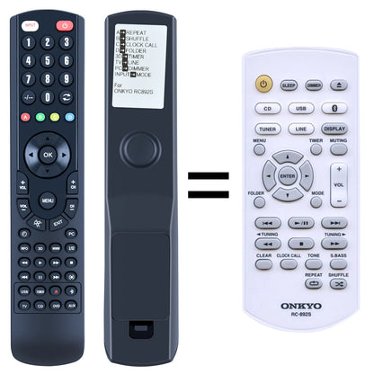 RC-892s Replacement Remote Control For Onkyo RC892s CR-265 CR265