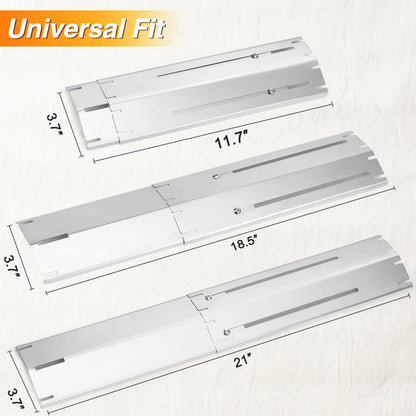 Universal Heat Tents Replacement for Charbroil, Nexgrill, silver