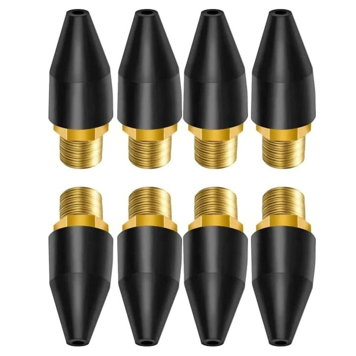 8PCS Blow Gun Rubber Tip, Air Nozzle with 1/8" NPT Male for Air Compressor