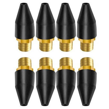 8PCS Blow Gun Rubber Tip, Air Nozzle with 1/8" NPT Male for Air Compressor
