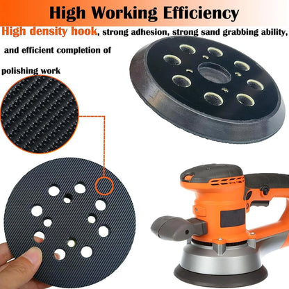 5in 8 Holes Hook and Loop Sander Pad for Ridgid 5 inch 4 screw holes Sander e
