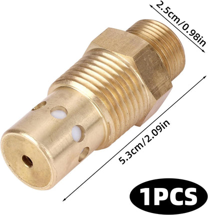 CAC-437-2 Air Compressor Check Valve, 2.5cm x 5.3cm (0.98in x 2.09in), Gold