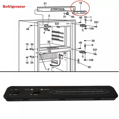 2-Way Circuit Board Kit Replacement 2932771021 For Dometic RV Refrigerator Part