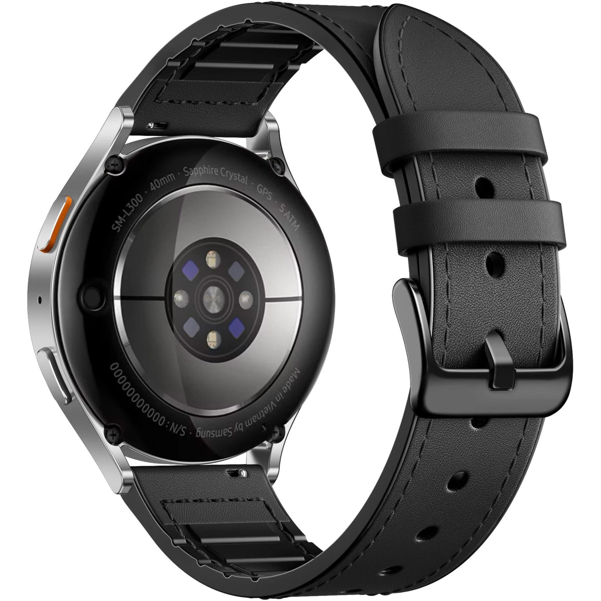 Adorve Leather Bands Compatible with Samsung Galaxy Watch 7 20mm, Black