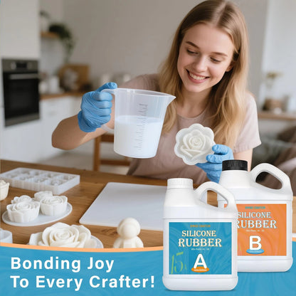 Bond Craftor 15A Silicone Mold Making Kit 64oz, 4H Cure Translucent