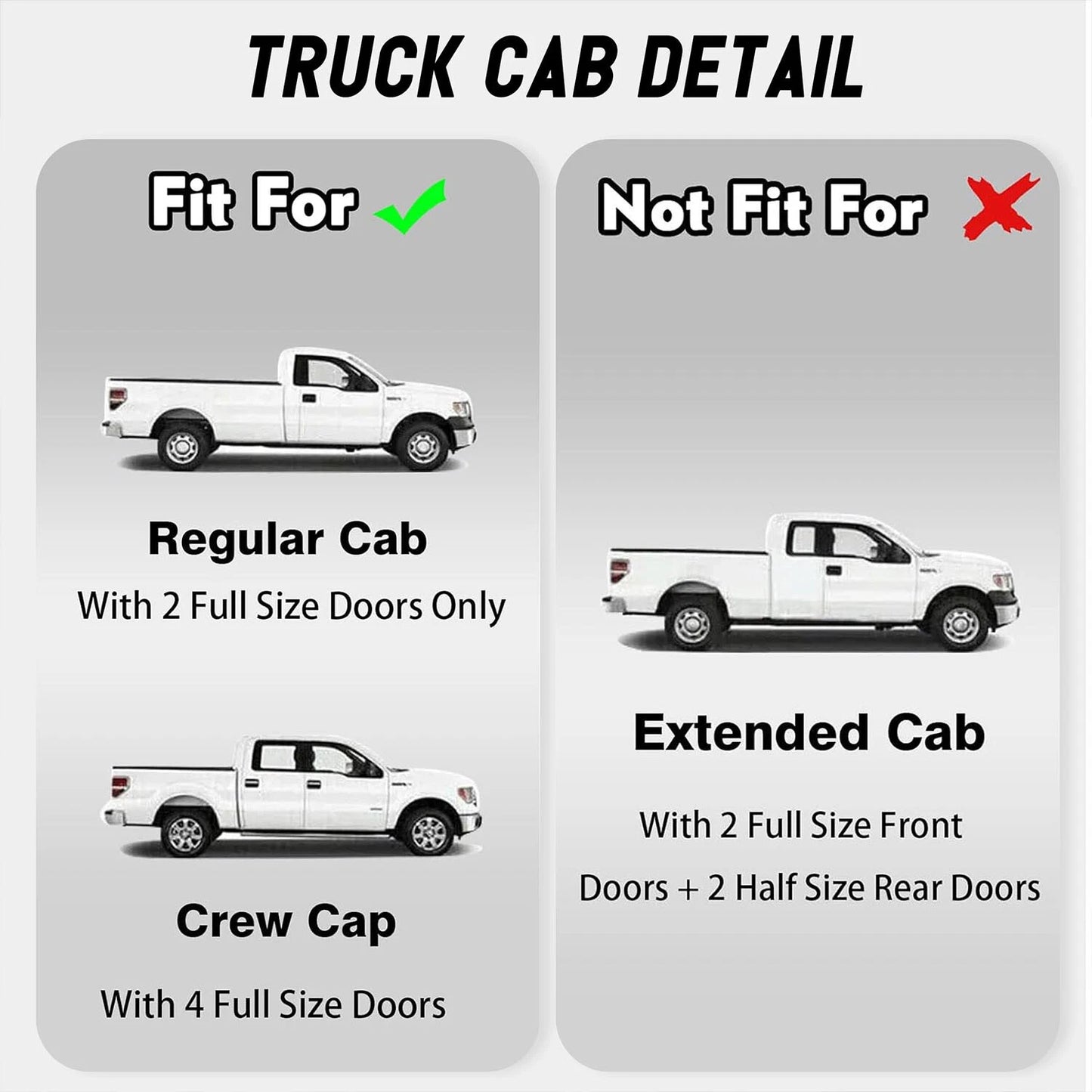 Upgraded Cab Corner Roof Molding Trim For 99-07 Ford Super Duty F250 F-350 F-450