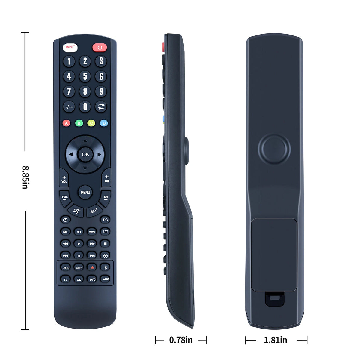 RAV369 WK48070 US Remote Control For Yamaha AV Receiver RX-V3800 RX-V3800BL