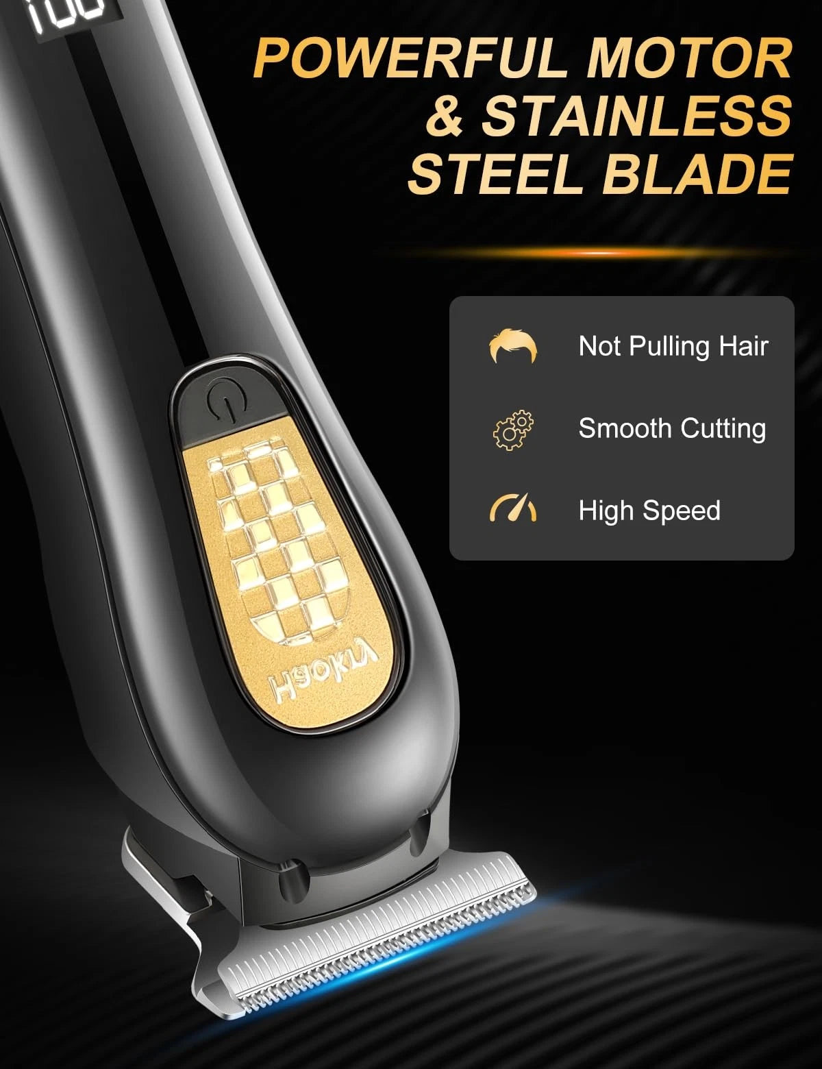 Haokry Hair Clippers & Trimmer for Men,Professional Barber and Black
