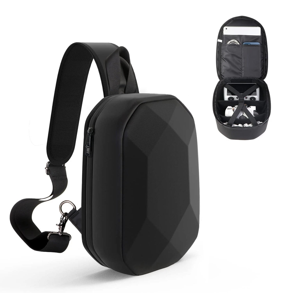 JSVER Carrying Case For DJI Mini Waterproof 9 x 4.7 x 12.6 inches, Black