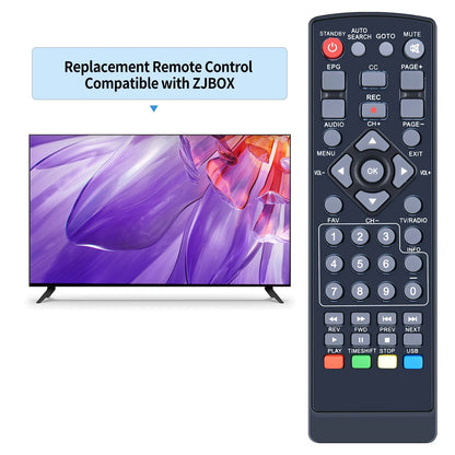 For ZJBOX Digital Converter Box Remote Control