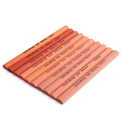 CBRIGHT 10pcs Sharpening Stone Set-10 Grit Semi 5.91x0.47x0.24inch, Green