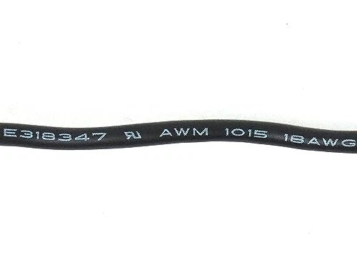 Twisted Rayon Cloth Covered Electric Lamp Cord with Polarized End Plug, Black
