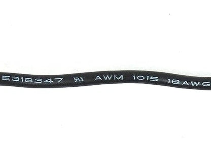Twisted Rayon Cloth Covered Electric Lamp Cord with Polarized End Plug, Black