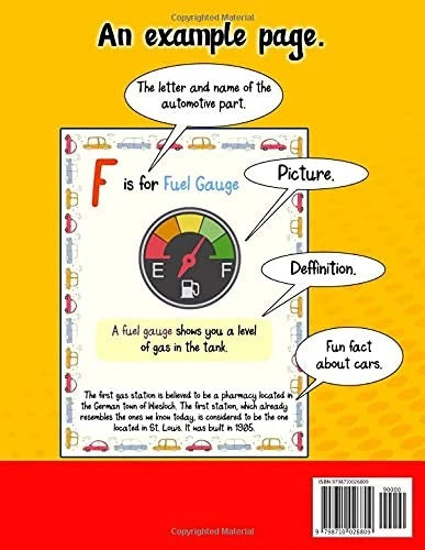 Abc Car Parts Book for Kids: Auto Alphabet Future Mechanics and...