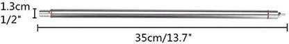 Professional 14" Stainless Steel Spring-Loaded Bottle Filler #17836, Metalic
