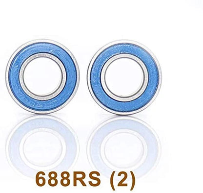 RC Bearing Kit Compatible with Traxxas Slash 4X4 4WD VXL ABEC 3 Blue Rubber...