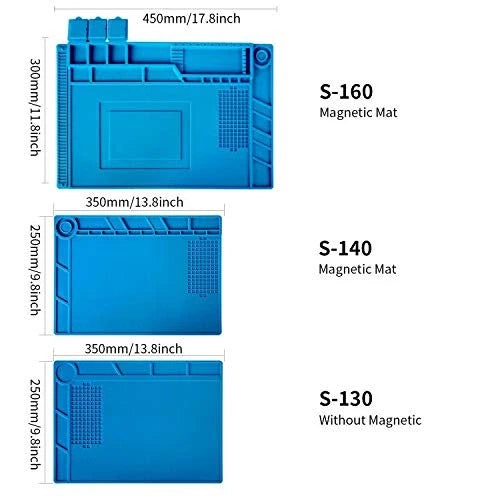 Kaisi S-160 Soldering Mat Insulation Silicone Magnetic Repair S-160,