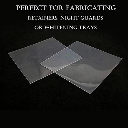 20 Sheets 1.0MM Dental Hard Splint, Thermoforming Materials for 1.0 MM, Clear
