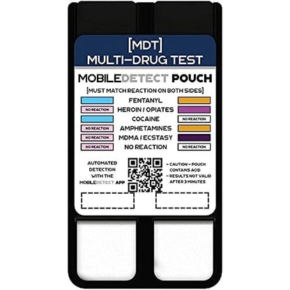 MobileDetect Pouch Residue Detection Multi-Drug Test Kit - Rapid Surface...
