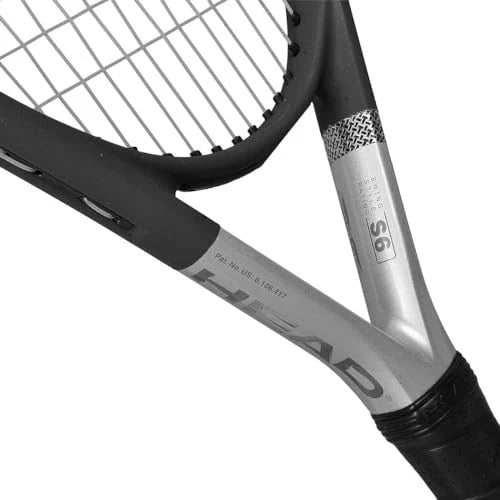 Head Ti.S6 Tennis Racquet (4-1/8 Grip) 4 1/8, Black