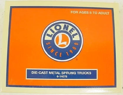 Lionel O Gauge Die Cast Metal Sprung Trucks 2-Pack Model O Gauge, Multicolor