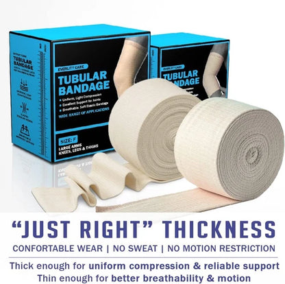 EVERLIT Elasticated Tubular Support Bandage | Stockinette Size F | 4 x 11 yd