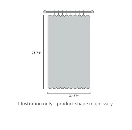 ave split 100cmX200cm Decorative Door 39.4"W x 78.7"L (Pack of 1), Coffee