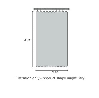 ave split 100cmX200cm Decorative Door 39.4"W x 78.7"L (Pack of 1), Coffee