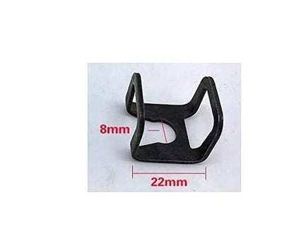 6 Pieces Jack Hoop Claw Clamp Clips, 6mm & 8mm 2T Horizontal Car Floor Black