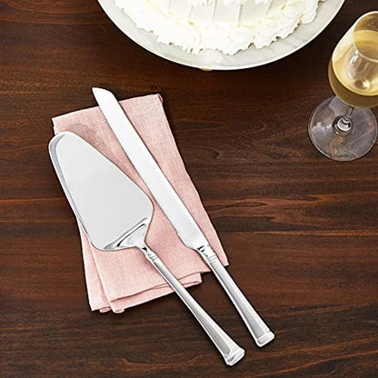 Mikasa Stanton 2-Piece Stainles Steel Cake Set 2-Piece, Silver