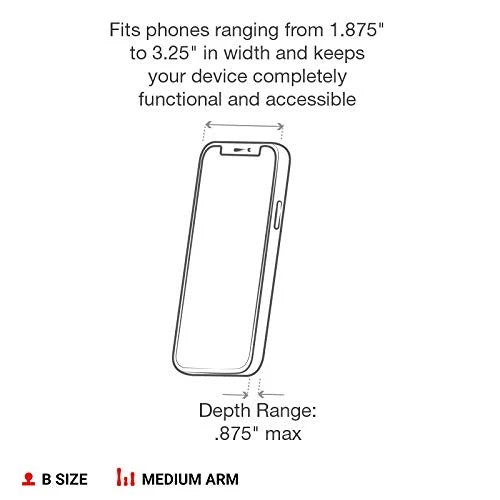 RAM MOUNTS X-Grip Drill-Down Phone Mount – Flat Surface with Black