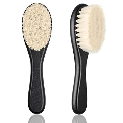 Shappy 2 Pieces Barber Fade Brush Men Beard 2 Count (Pack of 1), Black